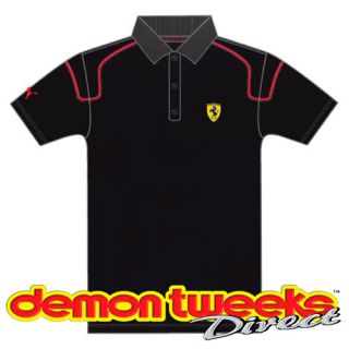 Puma SF Santander Ferrari F1 Polo/ T Shirt   Black   X Large