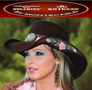 NEW Montecarlo Bullhide Hats HEART BREAKER Wool Felt Womens Western 
