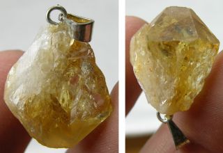 23.10ct or 4.60g Brazilian Natural Raw Rough Citrine Crystal Point 