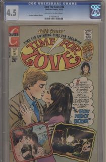 Time For Love #30 Comic Book CGC 4.5 Charlton 1972 incl David Cassidy 