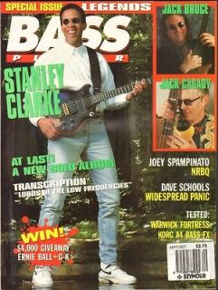   Guitar Magazine Sep/Oct/1993 Stanley Clarke Jack Bruce Jack Casady