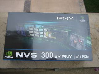 PNY VCNVS300X16 PB Quadro NVS 300 512MB DDR3 PCI Express x16 Graphics 