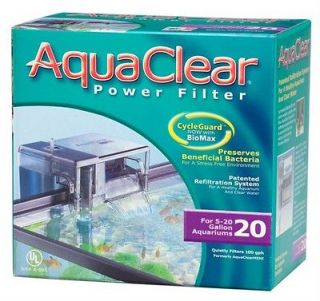  20 /Mini Aquarium Power Filter Aqua Clear A595 ~Up to 20 Gallons