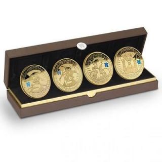 2012 LONDON OLYMPIC GAMES COUNTDOWN £5 FIVE POUND GOLD PROOF 4 COIN 