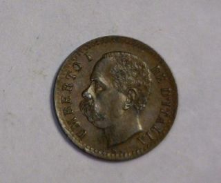 ITALY 1 CENTESIMI 1895 R EXTRA FINE COIN