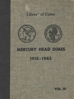 LIBRARY OF COINS MERCURY HEAD DIMES 1916 1945 NO COINS
