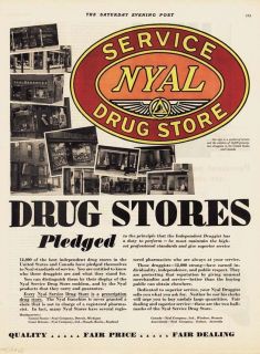 1929 AD Nyal drug store advertising
