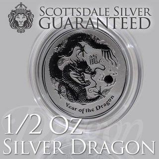 oz Perth Mint Year Of The Dragon Silver Coin   .999 Silver   Legal 