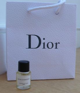   COLLECTION PRIVEE 5ML EDP BOIS DARGENT NEW & UNOPENED + DIOR BAG