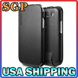 SPIGEN SGP Samsung Galaxy S3 III S 3 Leather Case Argos Series [Black]