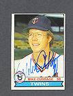 Mike Cubbage signed Minnesota Twins 1979 Topps card