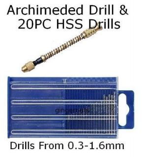   HSS Mini Twist Drills & Archimedes Twist Drill Jewelers Watch Maker