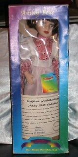 Cute Vintage Ashley Belle Fine Bisque Porcelain Doll 16 COA