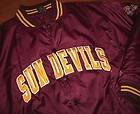 Vtg 80s ASU ARIZONA STATE Sun Devils STARTER Satin Team Jacket NCAA 