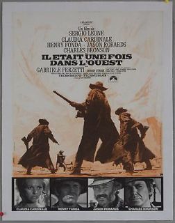 ONCE UPON A TIME IN THE WEST, Original Vintage French Movie Poster 