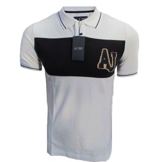 ARMANI JEANS MENS APPLIQUE FITTED POLO SHIRT UK M XXXL RRP £80 BRAND 