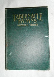 Tabernacle Hymns Number Three   Hymnal Burton Church 1951 + Responsive 