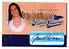 2004 Fans of the Game JANET EVANS Olympic Swimming Champion AUTO SP 