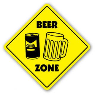 BEER ZONE Sign novelty signs mug glass neon tap keg gag funny brew 