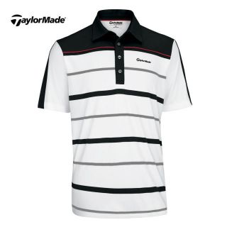   TaylorMade LTD Engineered Stripe Golf Polo Shirt (by Ashworth) Z11128