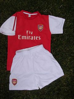 ARSENAL Soccer Football Jersey & Shorts Kids in 6 sizes NEW Soccer 