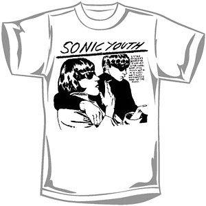 Rockabilia Sonic Youth White Goo T shirt Large