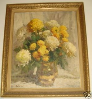 Reproduction on Canvas R. Colao Bouquet of Flower Art