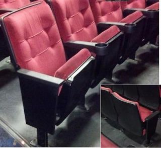 Lot of 100 Theater Seating. Movie Auditorium chairs cinema seats used 