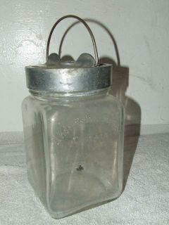 Antique 19th C. Signed Glass Mortuary Funeral Embalming Bottle Jar 