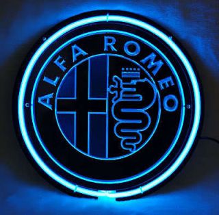 SB042 ALFA ROMEO European Autos Retail Shop Beer Bar Display Neon 