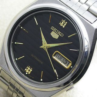 RARE  JAPAN SEIKO5 AUTOMATIC 17 JEWELS STANLESS STEEL WATCH FOR MEN S
