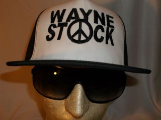 Wayne Stock Trucker Hat Snapback Waynes World WayneStock T Shirt 2 cap