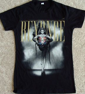 BEYONCE I AM TOUR BABY DOLL T Shirt with Dates LARGE