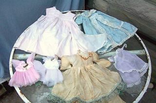 VINTAGE BABY DOLL CLOTHING 6 PC and barbie clothes ADORABLE ( LOT 