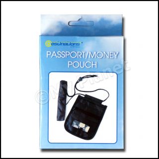 HANDY PASSPORT MONEY POUCH SAFE TRAVEL SECURITY WALLET ACCESSORY 