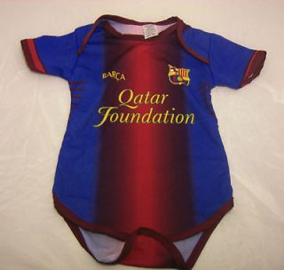 FCB Barcelona home colors Soccer baby body suit up to 12 months new 