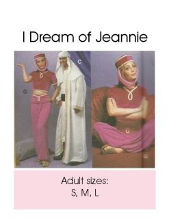 Dream of Jeannie Barbara Eden S to L Simplicity 8311 Costume Pattern 