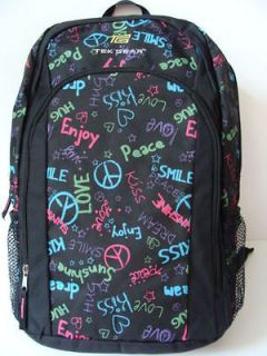 girls peace sign backpacks