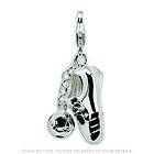 Sterling Silver Soccer Shoe Ball Necklace