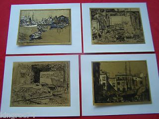 Collectors ETCHINGS BY LIONEL BARRYMORE   Reproductions of his 