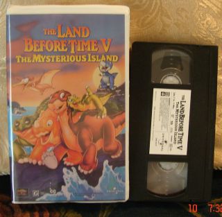 The Land Before Time V (5) The Mysterious Island VHS VIDEO Family 