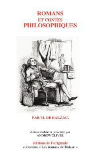  et Contes Philosophiques by Honoré de Balzac 2007, Hardcover