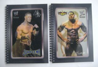 WWE NOTE BOOK JOHN CENA BATISTA OFFICIAL LICENCED PRODUCT AUTHENTIC 