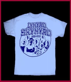 LYNYRD SKYNYRD vintage group T SHIRT SOUTHERN ROCK 70s RETRO RONNIE 