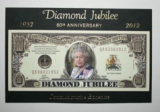 Queens Diamond Jubilee * £10 * Gold Embossed 2012 Commemorative 