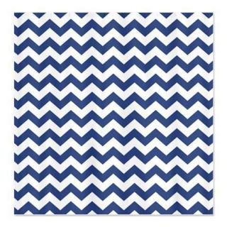 chevron pattern BLUE Kids Shower Curtain by 679784139