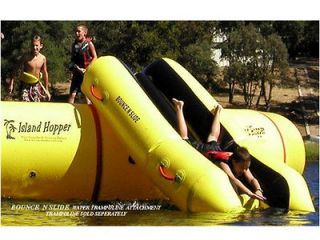 Island Hopper Bounce N Slide Water Trampoline Slide PVCSLIDE New