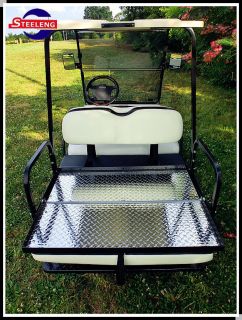 Rear Flip seat kit for Club Car Golf Cart DS Model (2000 2011/Whi​te 