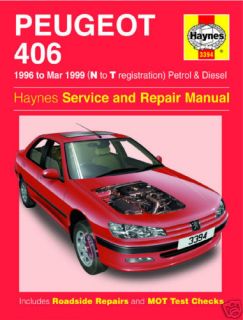   406 1.6 2.0 Petrol 1.9 2.1 Turbo Diesel 1996 1999 Manual 3394 NEW