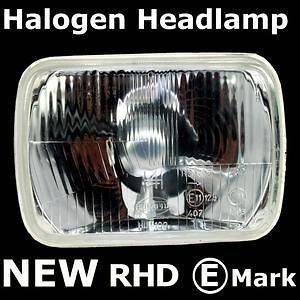 Halogen HEADLIGHT Bedford Rascal Headlamp H4 RHD NEW